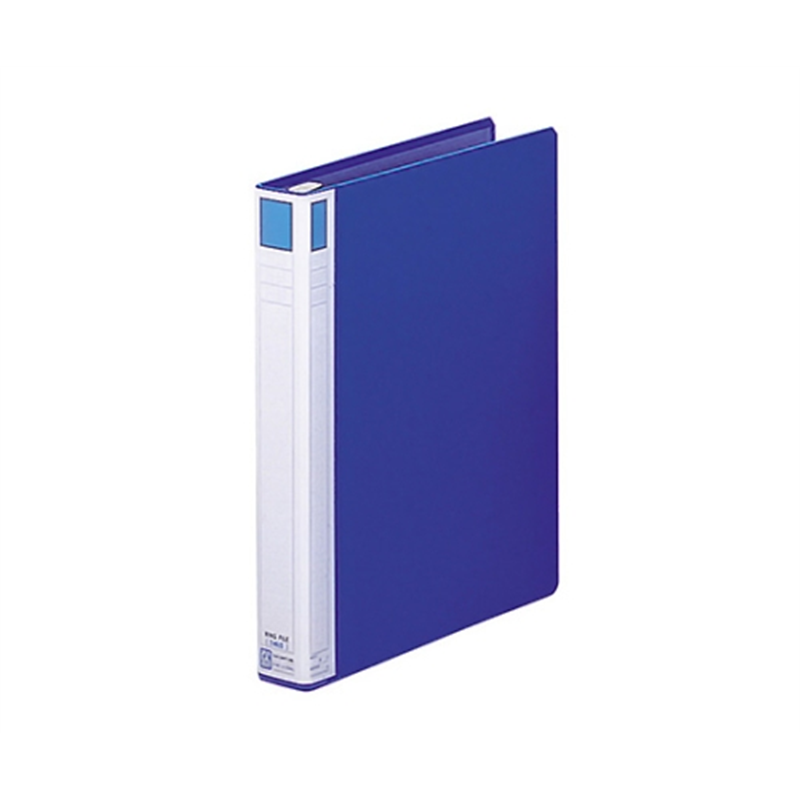 LIHITLAB リングファイル<テコロック式> 藍 F817-2 1冊(ご注文単位1冊)【直送品】