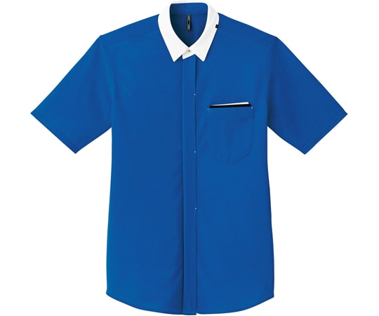 カーシーカシマ CAREAN 半袖ニットシャツ ブルー 3L CSY152 1枚(ご注文単位1枚)【直送品】