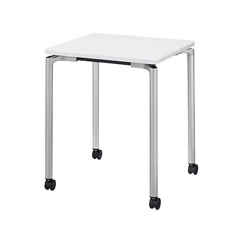 ライオン事務器 600x600x720mm サイドテーブル(角型/ホワイト) EA954HC-810 1個(ご注文単位1個)【直送品】