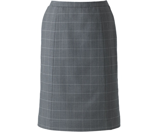 カーシーカシマ ENJOY スカート AIR CHIDORI WINDOWPANE グレー 19号 EAS528 1枚（ご注文単位1枚）【直送品】