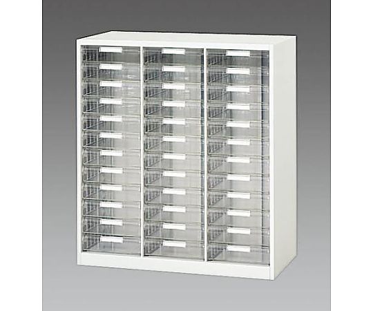 エスコ 900x450x1030mm/3列・12段 キャビネット(トレー型) EA954DJ-33 1台(ご注文単位1台)【直送品】
