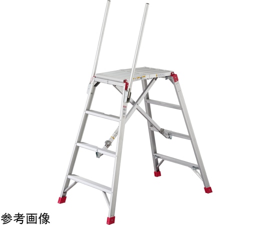 長谷川工業 可搬式作業台 お立ち台 天板(作業床)高さ(m):0.78~1.18 DSK-12S 1個 (ご注文単位1個)【直送品】