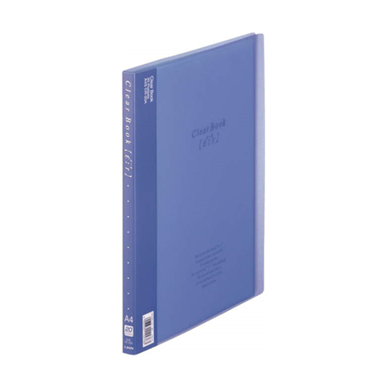 ライオン事務器 クリアーブック 【ε:r】 ブルー CR-20A 1冊(ご注文単位1冊)【直送品】