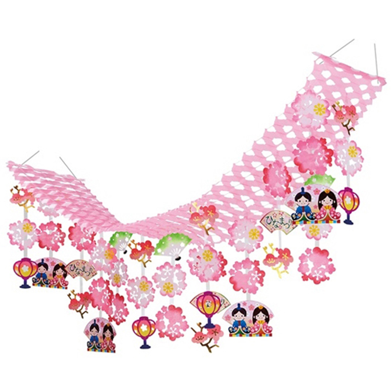 アズワン ひなまつりプリーツハンガー180cm 23-41-6-1 1個(ご注文単位1個)【直送品】