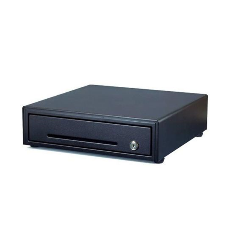 ビジコム プリンタ接続式キャッシュドロアmini(3札6コイン/W330×D330×H101mm/ブラック) BC-DW330M-B 1個（ご注文単位1個）【直送品】