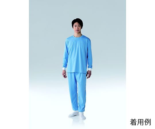 東洋リントフリー 汗じみが目立ちにくいインナー上着 青 3L FM2902-02 3L 1枚 (ご注文単位1枚)【直送品】