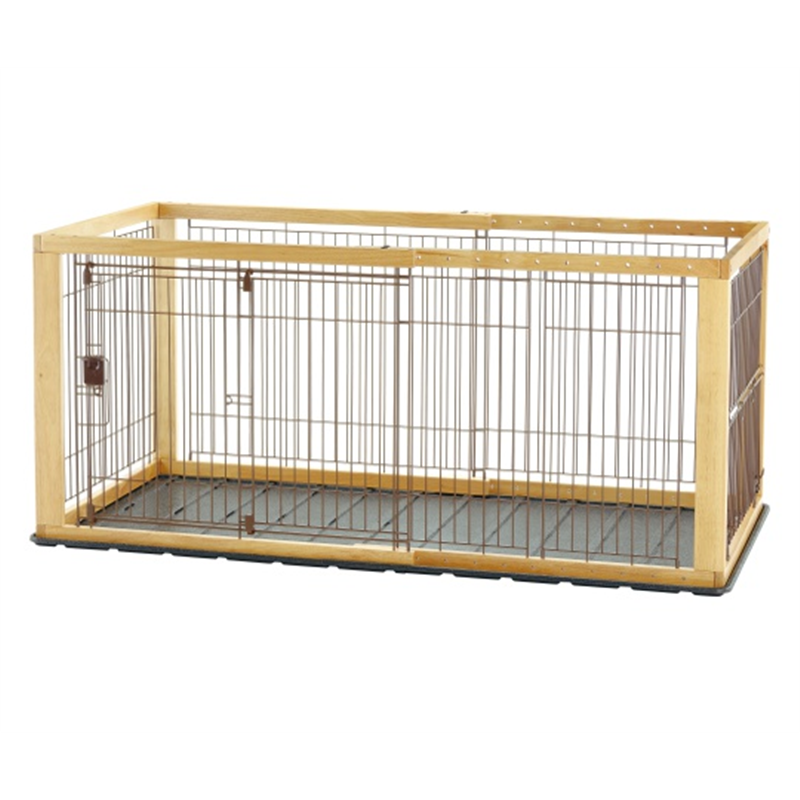 リッチェル 木製スライドペットサークル ワイド N 59353 1個(ご注文単位1個)【直送品】