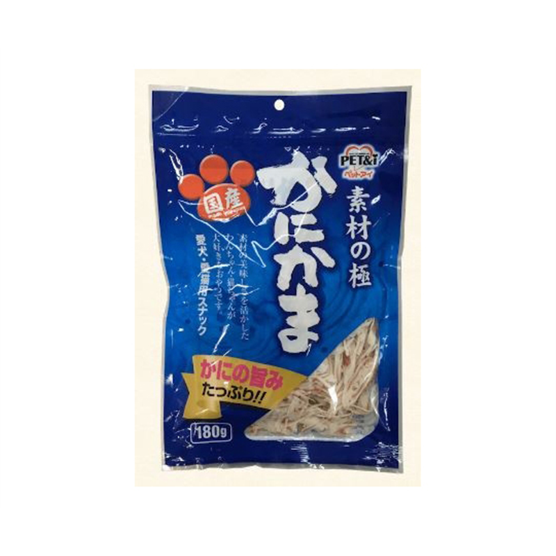ペットアイ 素材の極 かにかま 180g 1個(ご注文単位1個)【直送品】