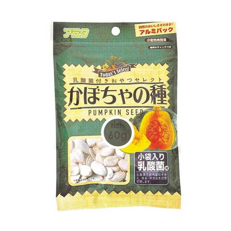 アラタ 乳酸菌付きおやつセレクト かぼちゃの種 60g 1袋(ご注文単位1袋)【直送品】