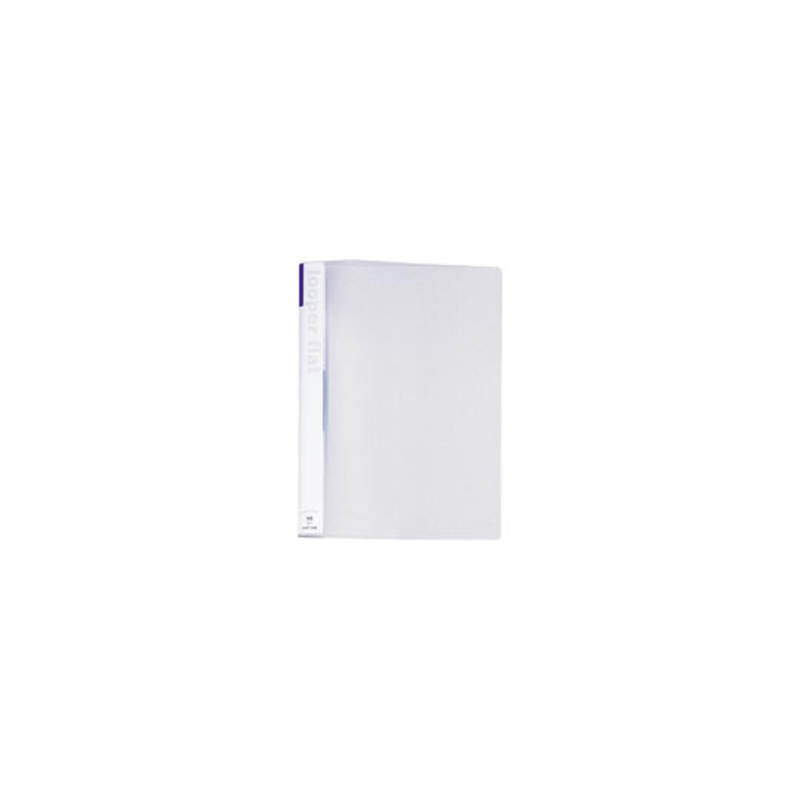 LIHITLAB ルーパーフラットファイル A4S 青 F-52-8 1冊(ご注文単位1冊)【直送品】