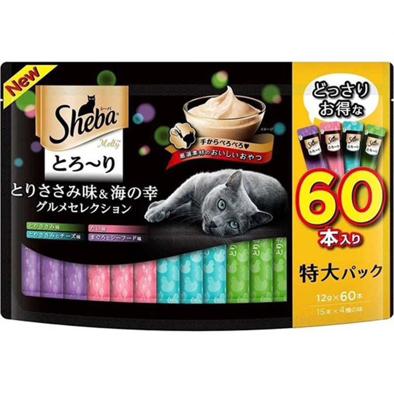 マースジャパンリミテッド シーバとろ~りメルティ ササミ&海の幸 12g×60本 SMT61 1パック(ご注文単位1パック)【直送品】