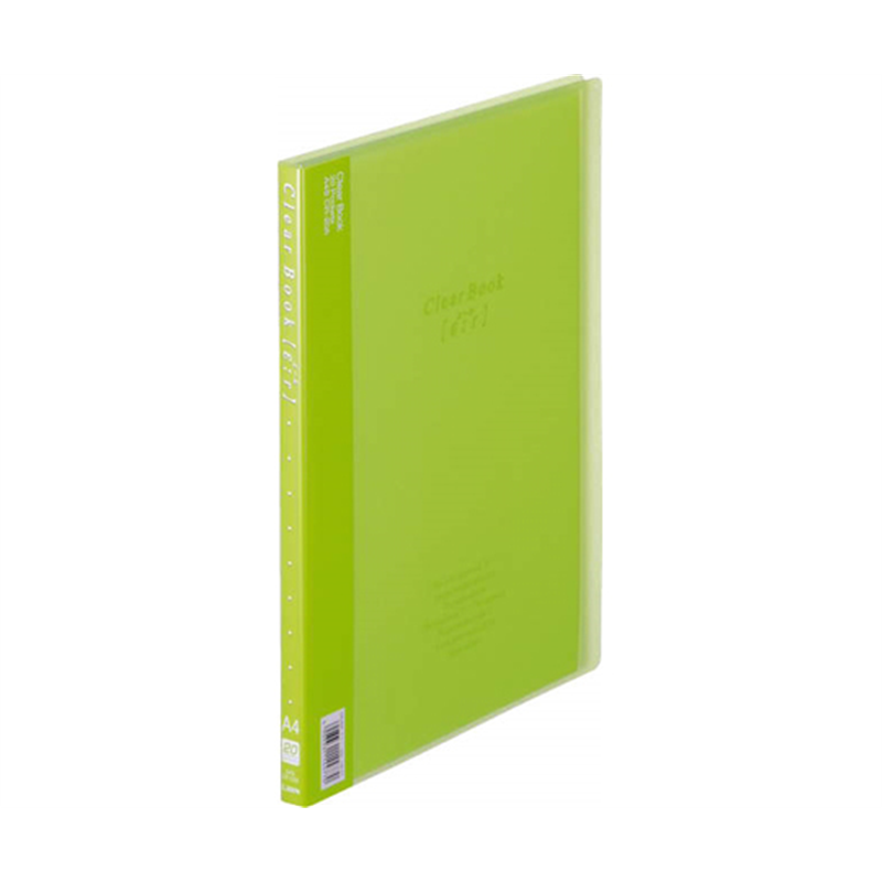 ライオン事務器 クリアーブック 【ε:r】 グリーン CR-20A 1冊(ご注文単位1冊)【直送品】
