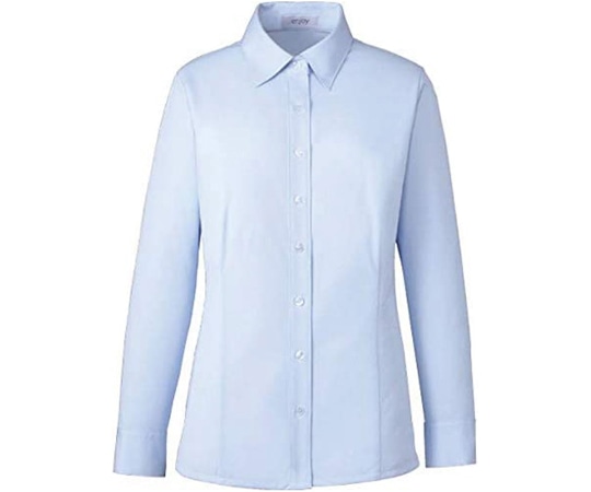 カーシーカシマ ENJOY 長袖シャツブラウス TRICOT KNIT KERSEY ブルー 19号 EWB690 1枚（ご注文単位1枚）【直送品】