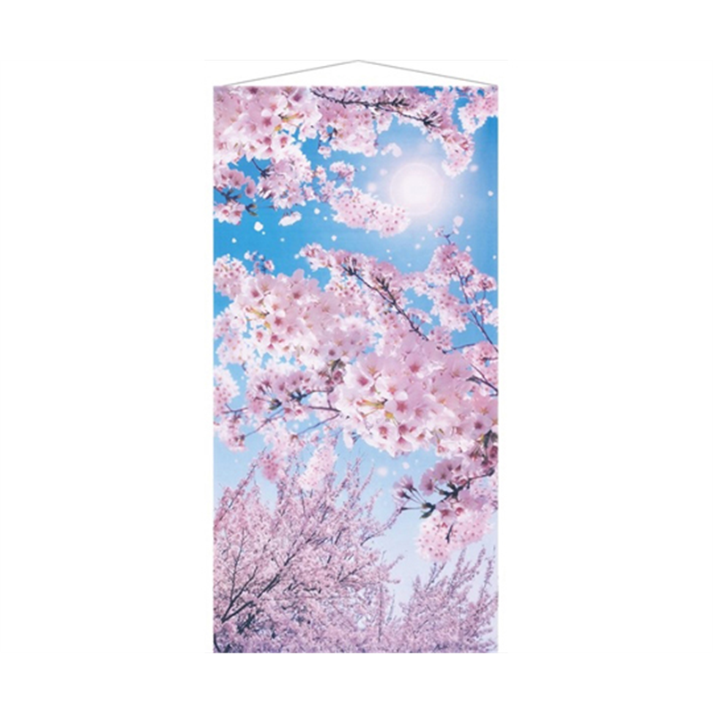 アズワン タペストリー 桜満開 90×180cm 防炎加工 23-25-6-1 1個(ご注文単位1個)【直送品】