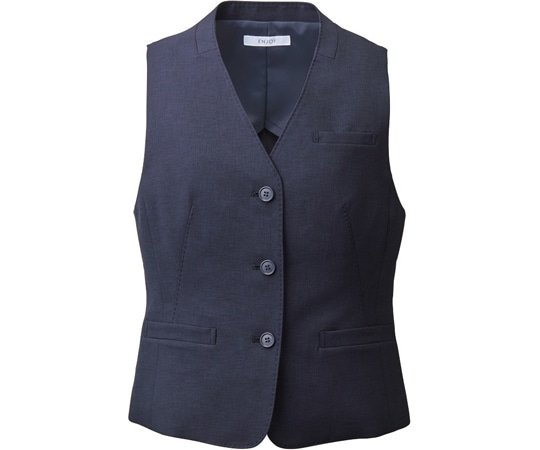 カーシーカシマ ENJOY ベスト PREMIER TWILL ネイビー 11号 ESV774 1枚（ご注文単位1枚）【直送品】