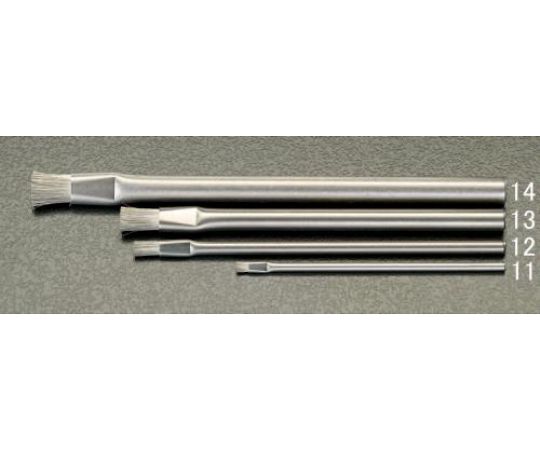 エスコ 8.0x120mm 精密用導電ブラシ(ステンレス毛･ステンレス柄 EA109AH-13 1本 (ご注文単位1本)【直送品】