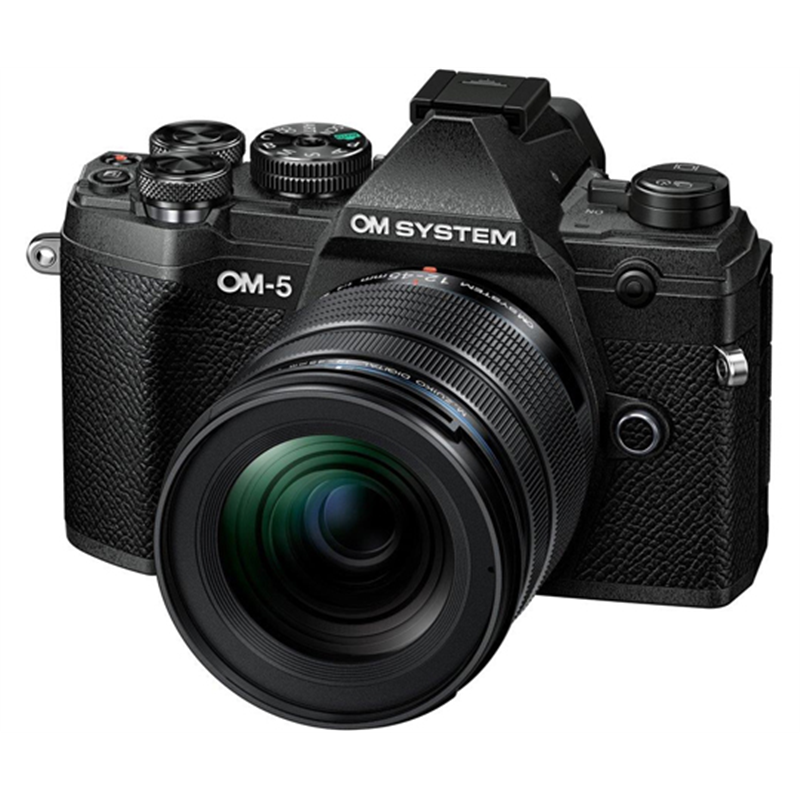 OM SYSTEM ミラーレス一眼カメラ 12-45mm F4.0 PRO レンズキット ブラック OM-5 BLK 12-45LK 1個(ご注文単位1個)【直送品】