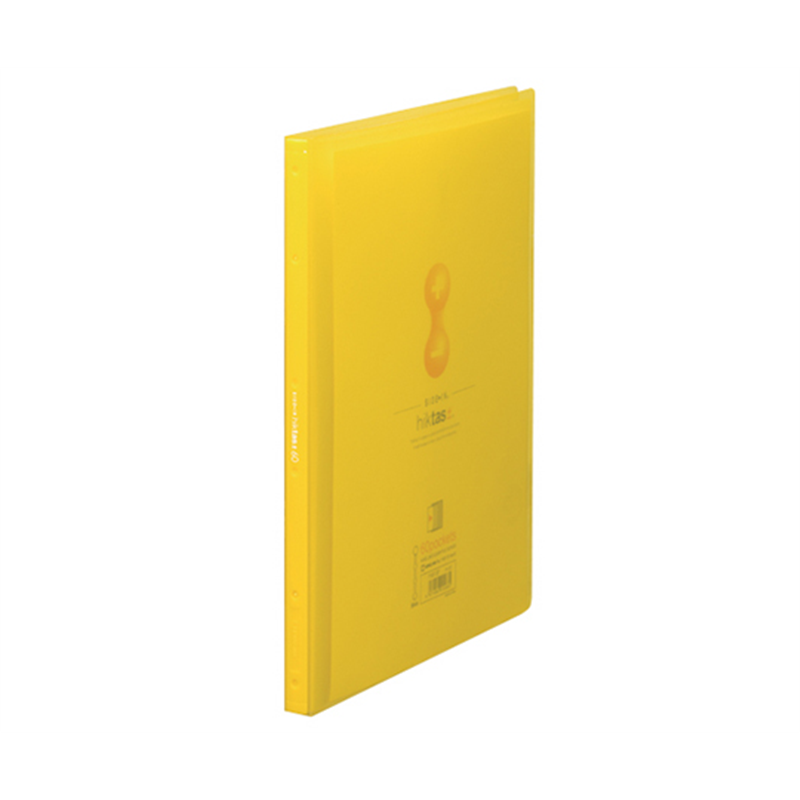 キングジム クリアーファイル サイドインヒクタス 透明 黄 7187-3T 1冊(ご注文単位1冊)【直送品】