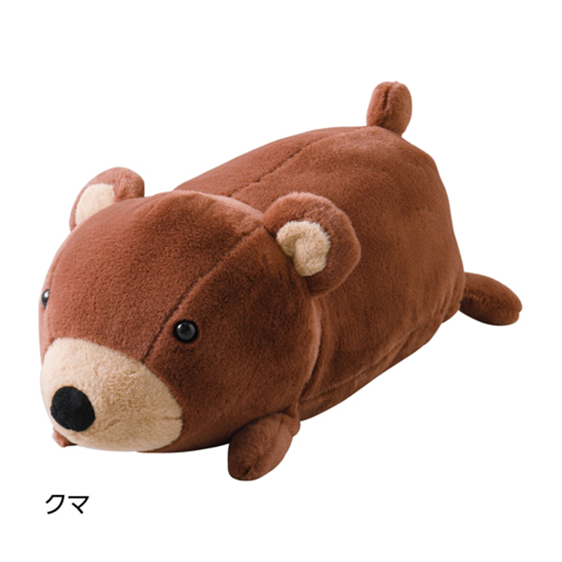 ケアファッション ぬいぐるみ調マルチクッション クマ 35×20×15cm M 800322 1個(ご注文単位1個)【直送品】