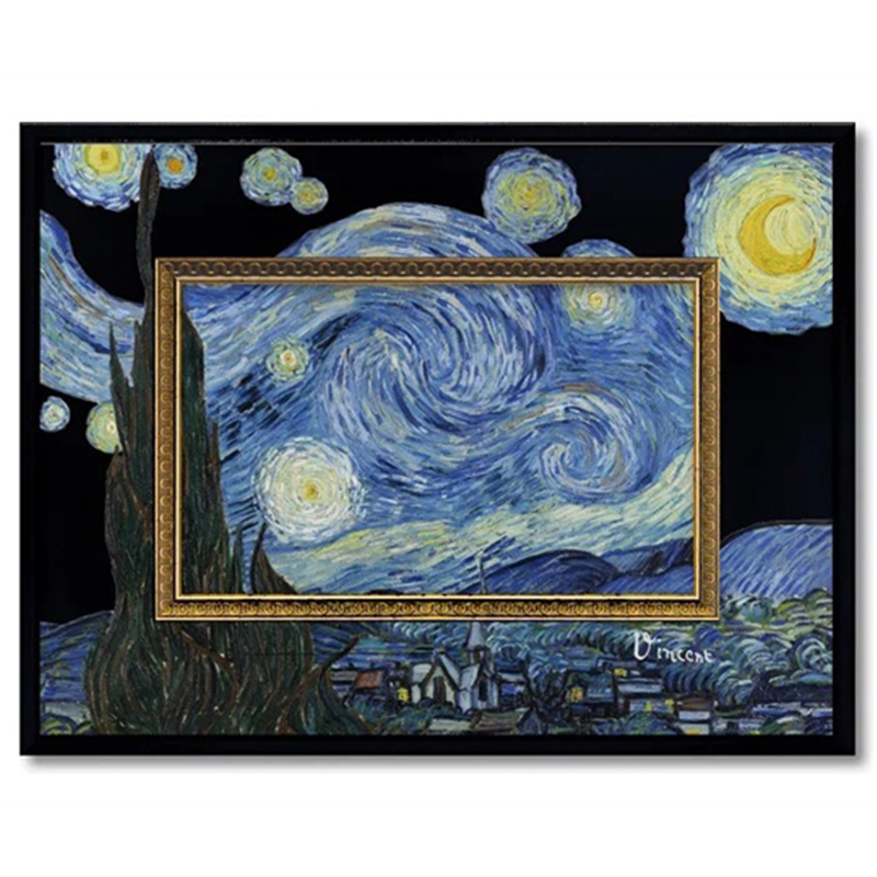 ユーパワー ビッグアート ~名画Sシリーズ~(ゴッホ｢星月夜｣) BA-04013 1個（ご注文単位1個）【直送品】