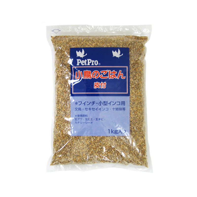 ペットプロジャパン ペットプロ 小鳥のごはん 皮付 1Kg 1袋(ご注文単位1袋)【直送品】