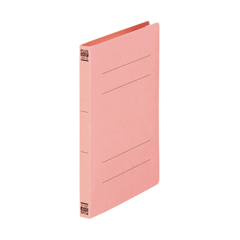 プラス フラットファイル 2つ折りタイプ A5-S ピンク No.045F 1冊(ご注文単位1冊)【直送品】