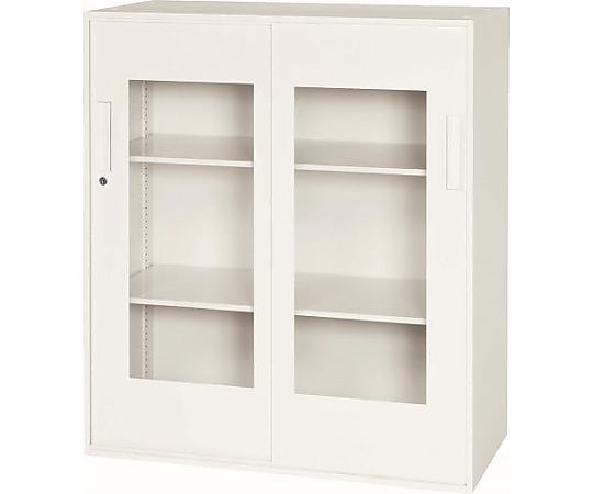 エスコ 900x400x1030mm 収納庫(引き戸/アクリル戸) EA954DH-25 1台(ご注文単位1台)【直送品】