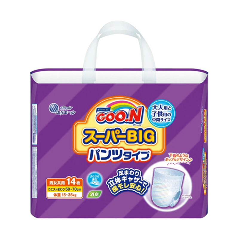 エリエール(大王製紙) グ~ン スーパーBIGパンツ 1ケース(14枚×6個入) 1ケース(ご注文単位1ケース)【直送品】
