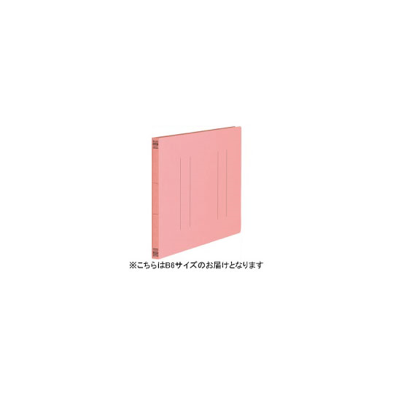 プラス フラットファイル 縦罫 B6E ピンク 10冊 No.052NT 1パック(ご注文単位1パック)【直送品】