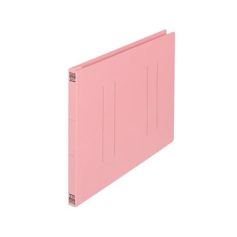 プラス フラットファイルA4E縦罫線タイプ ピンク NO.022NT-PK 1冊(ご注文単位1冊)【直送品】