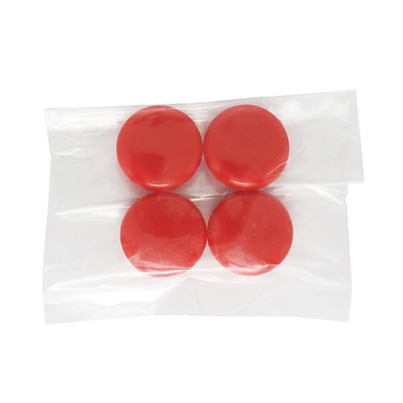 ミツヤ カラーMG20mm 赤 4個×100箱入 CM20-4P-RD 1ケース(ご注文単位1ケース)【直送品】