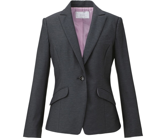 カーシーカシマ ENJOY ジャケット AIR FIT SUITS AIR KNIT WOOL チャコール 15号 EAJ586 1枚（ご注文単位1枚）【直送品】