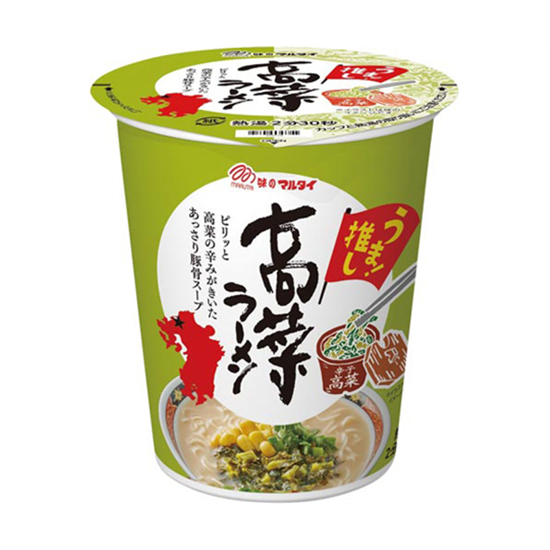 マルタイ マルタイ 縦型 博多高菜ラーメン 12個入 416 1箱※軽（ご注文単位1箱）【直送品】