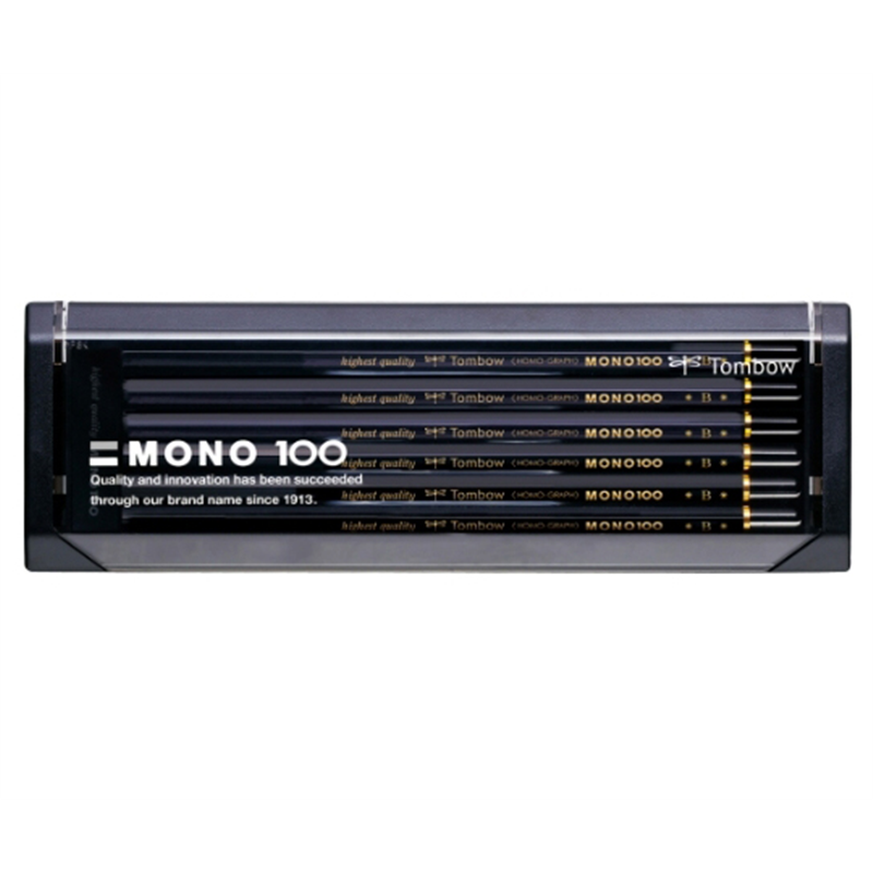 トンボ鉛筆 鉛筆 モノ100 B 1ダース(12本入) MONO-100B 1ダース(ご注文単位1ダース)【直送品】