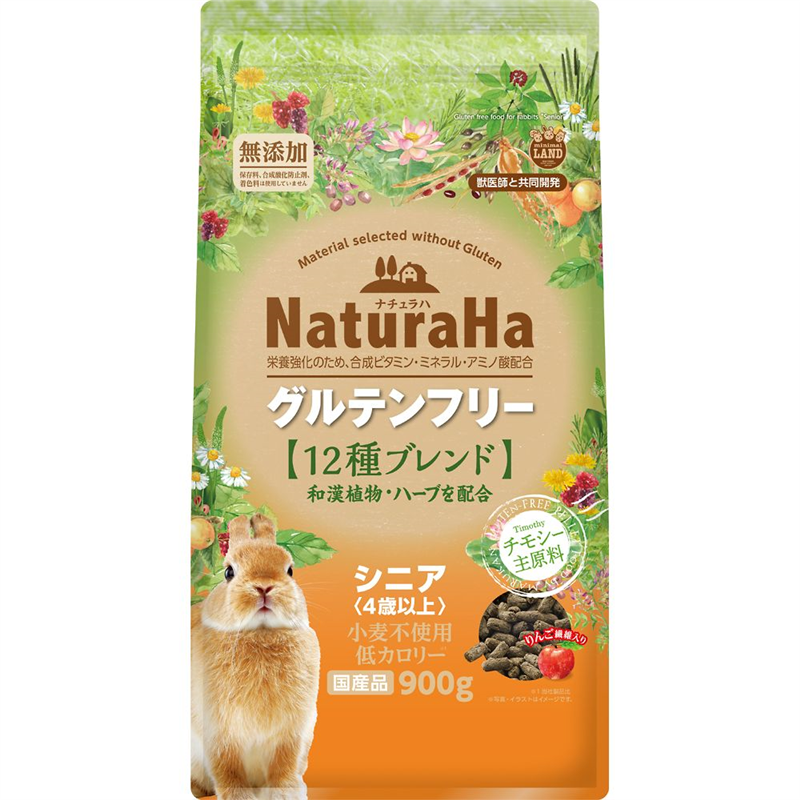 マルカン ナチュラハ グルテンフリー 12種ブレンド ラビット シニア 900g ML-531 1袋（ご注文単位1袋）【直送品】