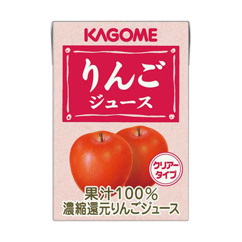 カゴメ りんごジュース 業務用 100mL 36本 49758634 1ケース※軽（ご注文単位1ケース）【直送品】