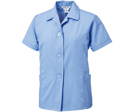 三愛 女性用事務服(半袖) サックス L 363 1着（ご注文単位1着）【直送品】