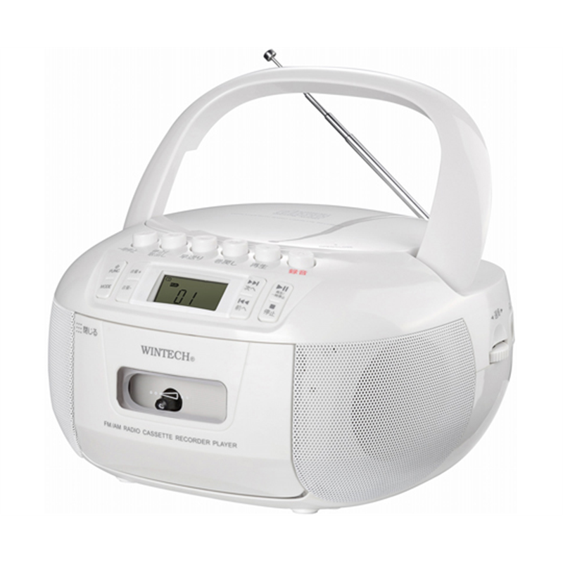 WINTECH CDラジカセ CDR-YS1 1個(ご注文単位1個)【直送品】