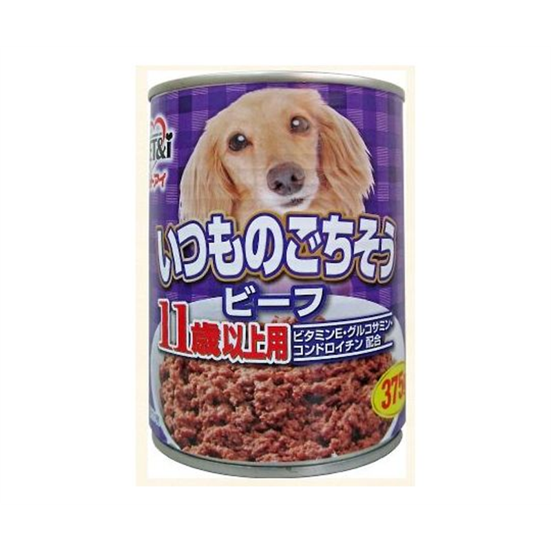 ペットアイ いつものごちそう ビーフ 11歳以上用 375g 1個(ご注文単位1個)【直送品】