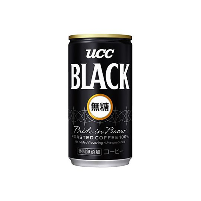 UCC UCC ブラック無糖 185g 30缶 1ケース(30本入) 503156 1ケース※軽（ご注文単位1ケース）【直送品】
