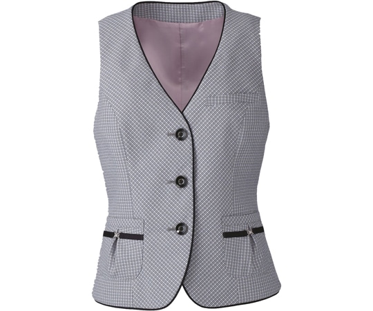 カーシーカシマ ENJOY ベスト GRAPH TWEED CHECK 531-5 17号 EAV531 1枚（ご注文単位1枚）【直送品】