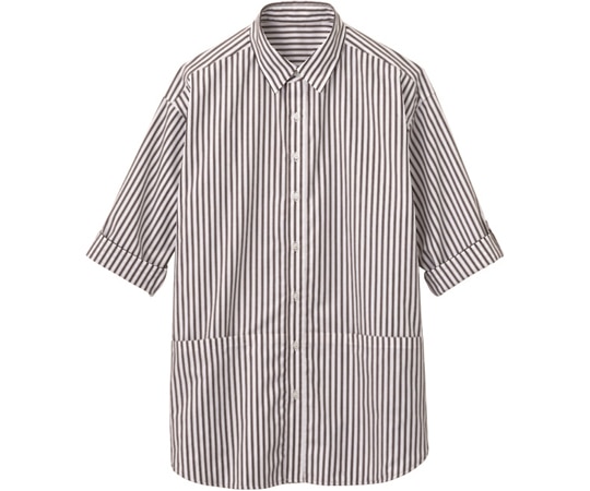 カーシーカシマ HEARTGREEN ロングシャツ Scandinavian Pattern Collection ブラック L HSY014 1枚(ご注文単位1枚)【直送品】