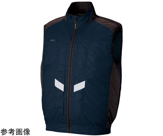 アイトス ベスト(空調服?)男女兼用 ネイビー 6L AZ-50297-008-6L 1着(ご注文単位1着)【直送品】