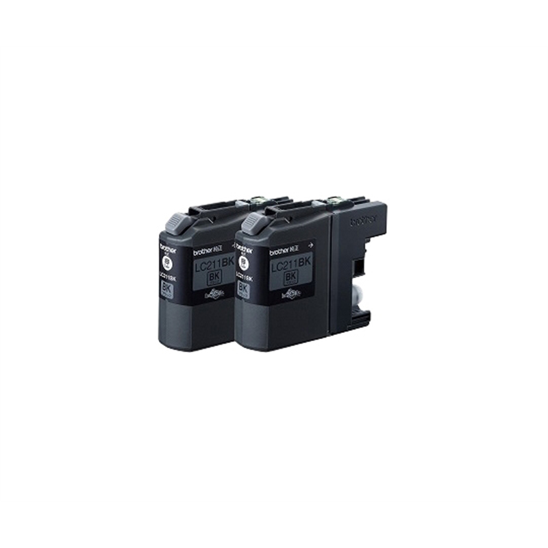 ブラザー インクカートリッジ お徳用黒2個パック LC211BK-2PK 1パック(ご注文単位1パック)【直送品】