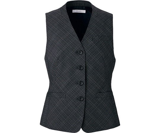 カーシーカシマ ENJOY ベスト CLASSICO GLEN PLAID グレー 7号 EAV806 1枚（ご注文単位1枚）【直送品】
