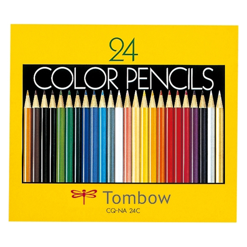 トンボ鉛筆 紙箱入色鉛筆 24色 NA CQ-NA24C 1セット(ご注文単位1セット)【直送品】
