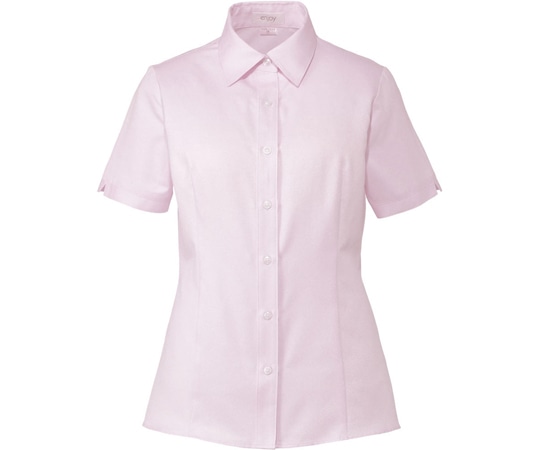 カーシーカシマ ENJOY 半袖ブラウス FINE KERSEY ピンク 7号 ESB594 1枚(ご注文単位1枚)【直送品】