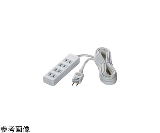 BUFFALO 2ピン式電源タップ 4個口タイプ 雷サージ防止付 1m ホワイト BSTAPSG2410WH 1台(ご注文単位1台)【直送品】