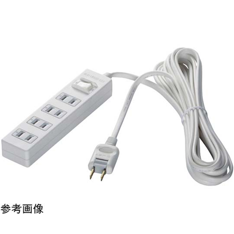 BUFFALO 2ピン式電源タップ 4個口タイプ 雷サージ防止 集中スイッチ付 3m ホワイト BSTAPPS2430WH 1台(ご注文単位1台)【直送品】