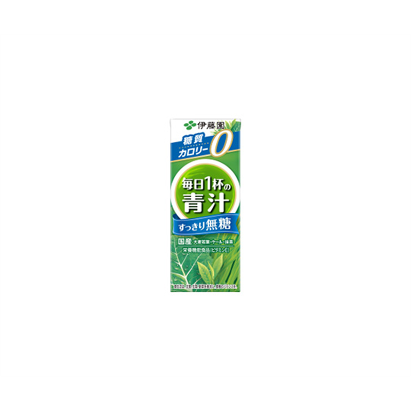伊藤園 ごくごく飲める毎日1杯の青汁 無糖 紙パック 200mL 1ケース(24パック入)  1ケース※軽（ご注文単位1ケース）【直送品】